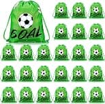 Sadnyy Soccer Drawstring Bag Football Party Favor Backpack Sports Football Treat Bags Gift for Team Soccer Theme Birthday - Best Deal Finder
