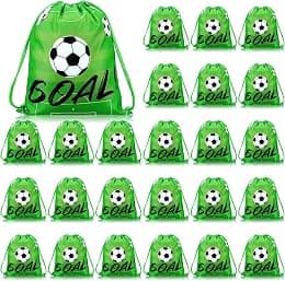 Sadnyy Soccer Drawstring Bag Football Party Favor Backpack Sports Football Treat Bags Gift for Team Soccer Theme Birthday - Best Deal Finder