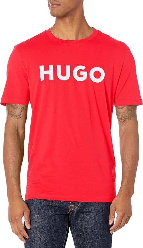 HUGO mens Print Logo Short Sleeve T-shirt T-Shirt on Amazon - Best Deal Finder