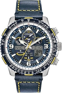 Citizen Mens Solar Powered Watch, Analog Display and Leather Strap JY8078-01L - Best Deal Finder