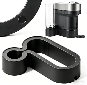 Riser Stand for Nespresso Vertuo Pop+, 2.5inch Height Elevation Stand, 3D Printed Coffee Machine Base, Compatible with Standard and Deluxe Models, Fits YETI 20 oz & Contigo 16 oz Mugs (Black على Amazon.ae - متتبع الأسعار