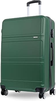 Reflection ABS Carry On Suitcase Airline Approved, Lightweight 28 Inch Luggage- 360° Silent Wheels, ABS Hard Luggage Trolley, Spinner Wheels, Travel Luggage (28-Inch, D.Green) على Amazon.ae - متتبع الأسعار