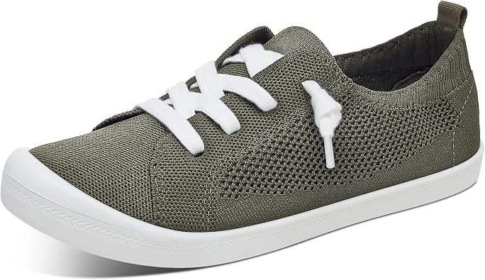 ALTOCIS Women's Knit Slip On Sneakers Ladies Elastic Low Top Flats Lightweight Breathe Mesh Fashion Sneakers Cute Flying Woven Loafers على Amazon.ae - متتبع الأسعار