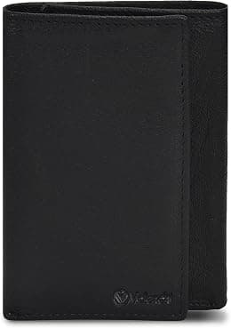 VALENCHI Men's Genuine Leather Rfid Blocking Slim Trifold Wallet With 7 Cards+1 Id Window+2 Note Compartments - Best Deal Finder