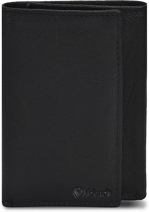 VALENCHI Men's Genuine Leather Rfid Blocking Slim Trifold Wallet With 7 Cards+1 Id Window+2 Note Compartments on Amazon.ae - Price Tracker
