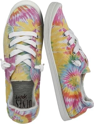 Dunes Sport Women's Reesa Canvas Sneaker on Amazon.ae - Price Tracker