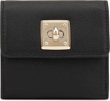 Paul Costelloe Genuine Leather Women's Wallet with Flap – Elegant and Stylish Design, BARO, Jet Black, One Size, Designer on Amazon.ae - Price Tracker