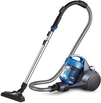 EUREKA 1800W Vacuum Cleaner 2.5L Dust Cup 16Kpa Cyclone Filtration Canister Bagless Vacuum Cleaner Washable Fliter for Pet Hair, Carpet, Tile, 220V, 15K0A-Blue - Amazon.ae Price Tracker