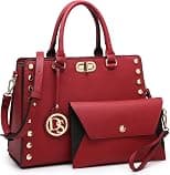 Dasein Purses and Handbags for Women Satchel Bags Top Handle Shoulder Bag Work Tote Bag With Matching Wallet - Best Deal Finder