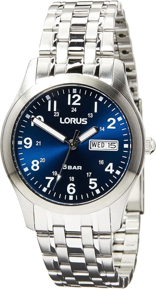 LORUS Men's Analogue Quartz Watch with Metal Strap, Black on Amazon.ae - Price Tracker