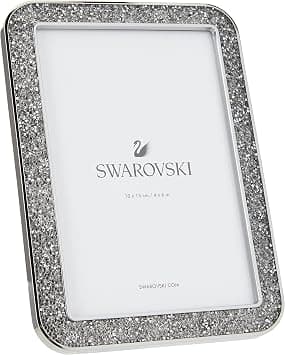 SWAROVSKI Minera Picture Frame, Silver-Tone Metal Picture Frame with Clear Swarovski Crystal Accents, For Pictures Measuring 4 x 6 Inches, Part of the Swarovski Minera Collection - Best Deal Finder