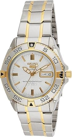 Seiko Men's Automatic Watch With Analog Display And Stainless Steel Strap Snzb24, Silver on Amazon.ae - Price Tracker