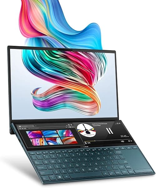ASUS ZenBook Duo UX481 Laptop, 14” FHD NanoEdge Bezel Touch, Intel Core i7-10510U, GeForce MX250, 16GB RAM, 1TB PCIe SSD, Innovative ScreenPad Plus, Windows 10 Pro, Celestial Blue, UX481FL-XS74T على Amazon.ae - متتبع الأسعار