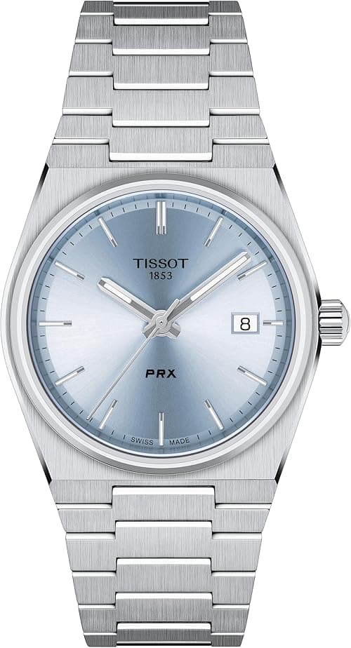 Tissot PRX Unisex Quartz Watch 35 mm 316L Stainless Steel Case, Grey, Stainless Steel, 11 (T1372101135100), Grey, Quartz Watch on Amazon.ae - Price Tracker