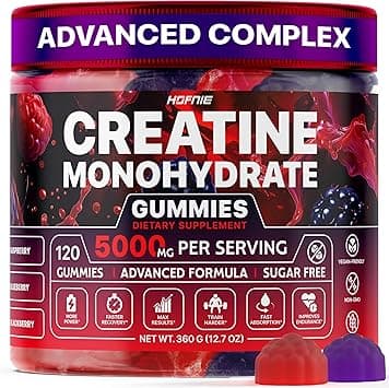 Creatine Monohydrate Gummies 5000 mg – Raspberry & BlackBerry-Flavored Complex Creatine Monohydrate for Women, Perfectfit for Vegan, Sugar-Free Pre Workout Gummies for Men & Women | 120 Creatine Chews - Amazon.ae Price Tracker