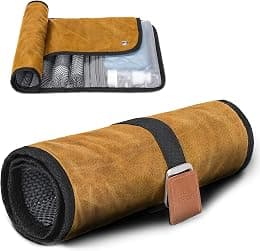Toiletry Bag for Men, Travel Dopp Kit, Water-Resistant Bathroom Roll Organizer for Shaving Kit, Hygiene, Toiletry Accessories - Best Deal Finder