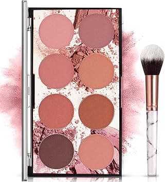 8 Colors Blush Palette, Matte Mineral Blush Powder Bright Shimmer Face Blush,Contour and Highlight Blush Palette, Professional Facial Beauty Cosmetic Natural Blush on Amazon.ae - Price Tracker