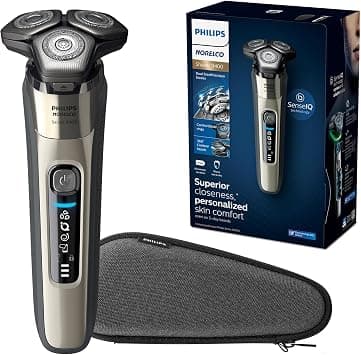 Philips Norelco 9400 Rechargeable Wet/Dry Electric Shaver with SenseIQ and Comfort Glide Ring Technology, Battery Powered, Silver, S9502/83 on Amazon.ae - Price Tracker
