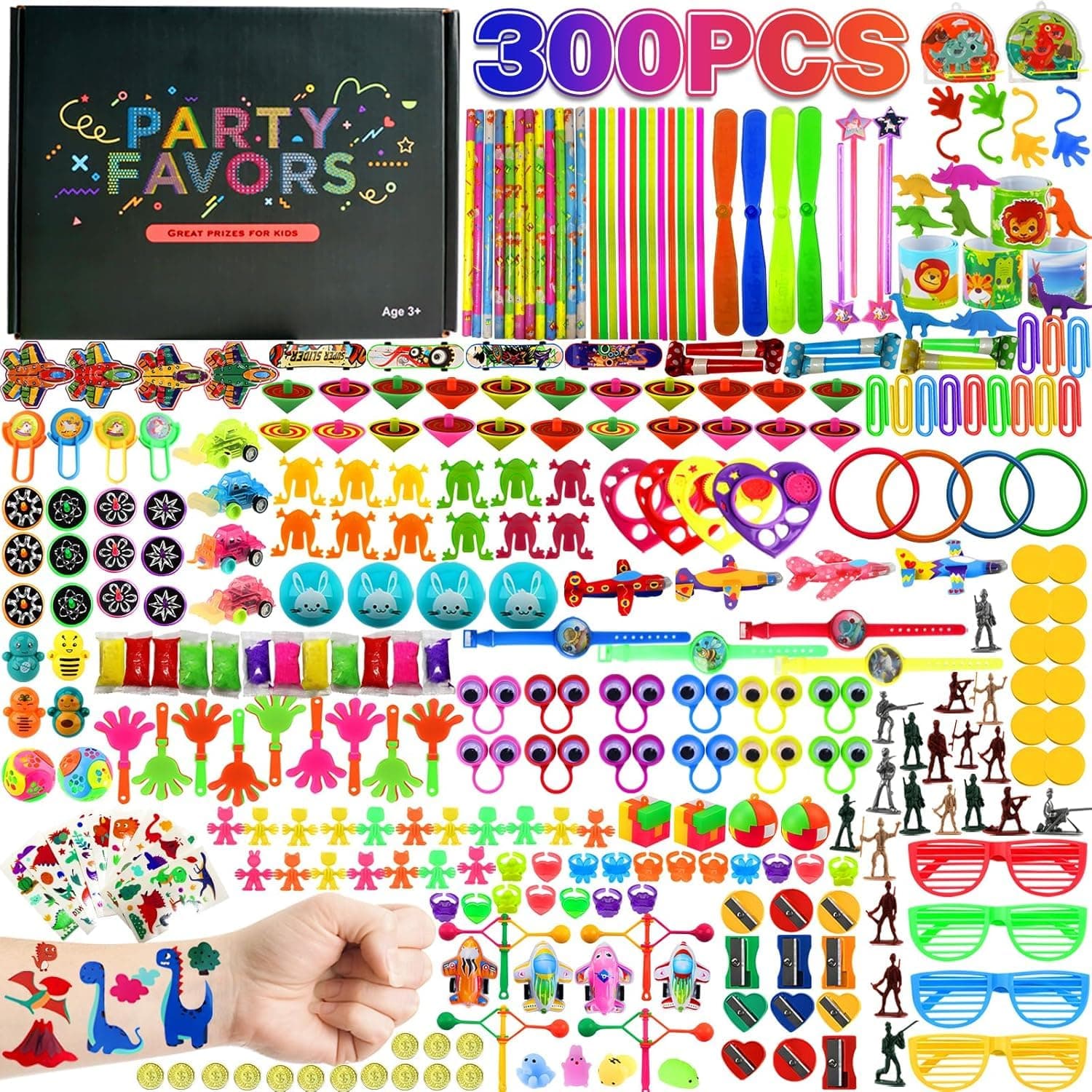 Beyondluv Party Favors for Kids Birthday Return Gifts -300Pcs Bulk Party Favors For Kids Birthday Giveaways|Goodie Bags For Kids Birthday Party| Treasure Box Pinata Stuffers|Party Bag Fillers Favours on Amazon.ae - Price Tracker