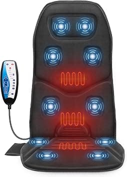 Comfier Back Massager with Heat, Massage Chair with 10 Vibration Massage Motors, Massage Chair Pad for Back Pain, Chair Massager, Massage Seat Cushion for Home Office Use,Father's Day Gifts for Dad on Amazon.ae - Price Tracker