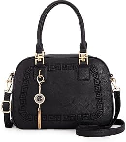 Montana West Small Top Handle Purse for Women Crossbody Satchel Handbag Barrel Bag - Best Deal Finder