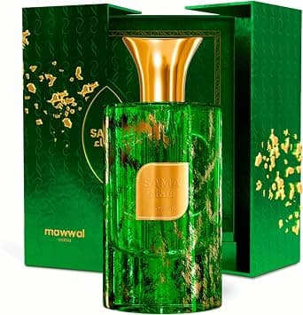 Mawwal Arabia Sama Eau de Parfum for Men 100ml - Long Lasting Woody Citrus Perfume with Bergamot, Muguet, Sandalwood, Cedarwood, Amber and Musk - Fresh Masculine Daily and Special Occasion Fragrance على Amazon.ae - متتبع الأسعار