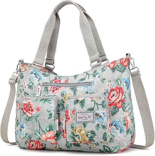 Women Utility Tote Bag Teacher Purses and Handbags for Nurse Waterproof Nylon Multi Pocket Shoulder Bag Work Tote Bag on Amazon.ae - Price Tracker