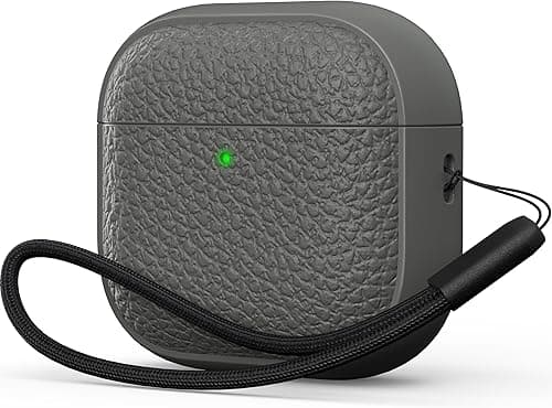 R-fun for Airpods 4 Generation Case, Soft TPU(leather-like) Design Drop Protection Cover for Men and Women with Lanyard and Cleaner Kit, Compatible with Apple Latest Airpods 4th Gen(USB-C)(2024)-Grey on Amazon.ae - Price Tracker