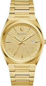 Bulova Mens Dress Classic Quartz Two Tone Stainless Steel Watch, Patterned Dial, 39mm - Best Deal Finder