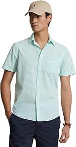 POLO RALPH LAUREN Men's Prepster Classic Fit Seersucker Shirt - Best Deal Finder