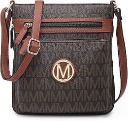 Crossbody Purse for Women Multi Pockets Crossover Bag Signature Monogram with Expandable Side Zippers for Ladies - Best Deal Finder