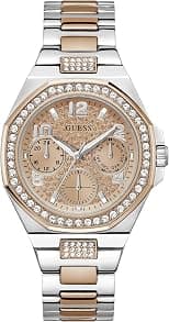 GUESS Women's Rose Gold Multicolor Stainless Steel Watch with Mineral Glass Dial and Band, Model GW0777L3 - Best Deal Finder