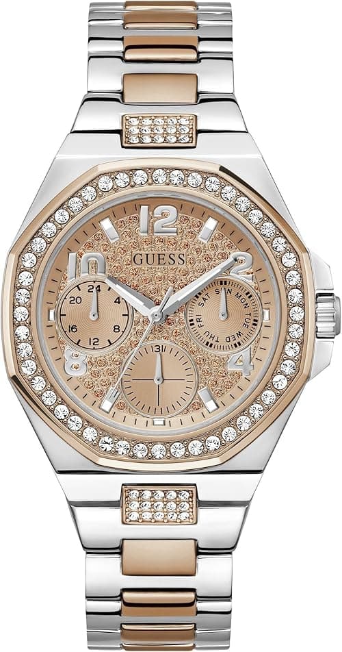 GUESS Women's Rose Gold Multicolor Stainless Steel Watch with Mineral Glass Dial and Band, Model GW0777L3 on Amazon.ae - Price Tracker
