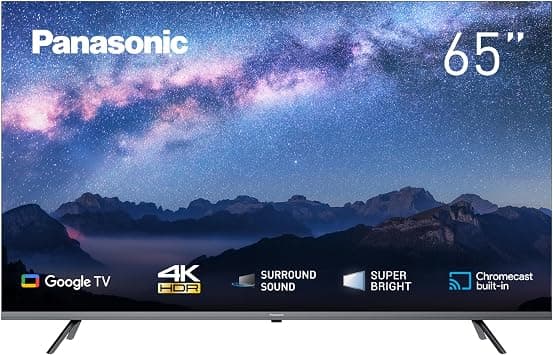 باناسونيك تلفزيون جوجل ذكي 4K HDR UHD 65 بوصة، كروم كاست مدمج، مساعد جوجل بدون استخدام اليدين، محرك الوان ستوديو 4K، محرك سداسي كروما - TH-65MX740M - دليلك لأفضل العروض