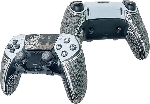 Controller Grips for PS5 DualSense Edge – Anti-Slip, Multi-Texture, Sweat-Absorbing Pre-Cut Grip Tape Skin Kit (Metallic Grey & Silver, Upgraded V2.0) on Amazon.ae - Price Tracker