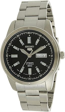 Seiko Men Automatic Watch, Analog Display And Stainless Steel Strap SNKN13J1 on Amazon.ae - Price Tracker