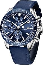 Benyar Men's Chronograph Analogue Quartz Movement Waterproof Luminous Fashion Sports Business Wrist Watch Elegant Gift for Men - Best Deal Finder