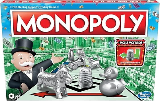 Monopoly Game, Family Board Games for 2 to 6 Players, Board Games for Kids Ages 8 and Up, Includes 8 Tokens (Token Vote Edition) - Amazon.ae Price Tracker