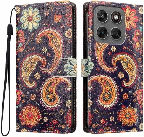 UPLAI Wallet Flip Case for Motorola Moto G87 5G/Moto G67/Moto G77, Premium PU Leather Pattern Cover with Kickstand, Card Slots Shockproof Magnetic Wireless Charging Women, Jellyfish on Amazon.ae - Price Tracker