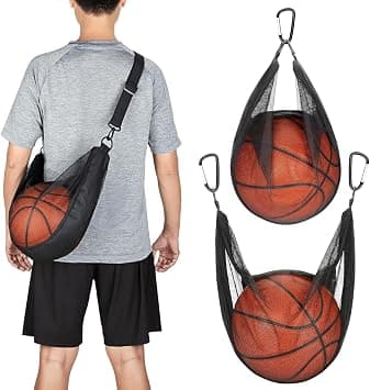 BIGTHREE Foldable Ball Bags, Adjustable Large Capacity Sports Ball Bag with Buckle Clip, for carrying basketball Soccer, Volleyball and Gym Sports Crossbody Bag on Amazon.ae - Price Tracker