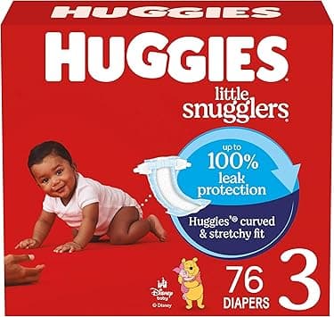 Huggies Size 3 Diapers, Little Snugglers Baby Diapers, Size 3 (16-28 lbs), 76 Count - Amazon.ae Price Tracker