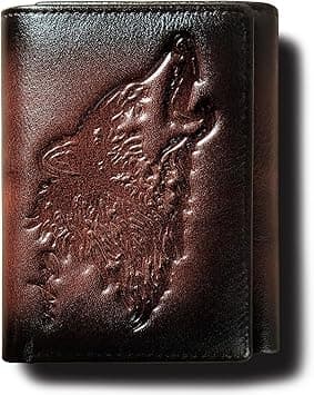 Men's Trifold Wallet,Wolf Wallets For Men Leather,Rfid Blocking,Gifts For Him Husband (coffee) on Amazon.ae - Price Tracker