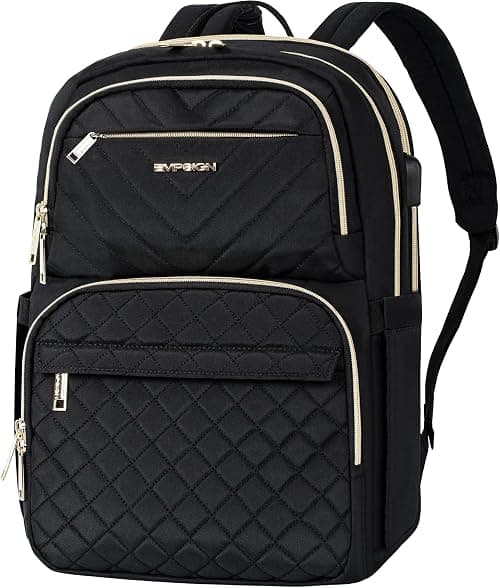 EMPSIGN 15.6 Inch Quilted Laptop Backpack for Women and Men على Amazon.ae - متتبع الأسعار