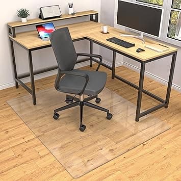 LeapYouth Premium Office Chair Mat for Hard Wood Floors,36 x 48 inches, Clear Floor Protectors for Rolling Chairs,Easy Glide Hard Floor Mat for Home Office Computer Desk - Amazon.ae Price Tracker