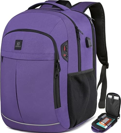 CAFELE Anti-Theft Laptop Backpack USB Travel Computer Backpack College Bookbag School Backpack على Amazon.ae - متتبع الأسعار