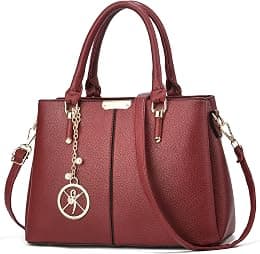 Purse and Handbags for Women, 3 Zip Compartments Tote Bag Designer Shoulder Purse Top Handle Satchel Bags - Best Deal Finder