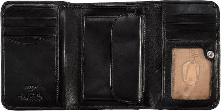 Tony Perotti Italian Men's Wallet With Coin Pocket - Trifold Wallets for Men With Change Pocket - Eco-Friendly Tanned, Black, One Size, Non-personalized on Amazon.ae - Price Tracker