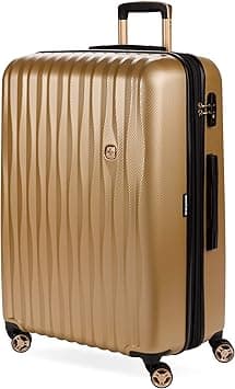 SwissGear 7272 Energie Hardside Expandable Luggage with Spinner Wheels, Gold, Checked-Large 27-Inch, 7272 Energie Hardside Expandable Luggage With Spinner Wheels - Amazon.ae Price Tracker