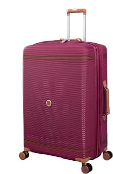 it luggage Checked-Large | Hard Shell Travel Bag Suitcases | Lightweight Trolley Luggage Bag with 8x 360° Spinner Wheels (165 Litres, Lightweight) ((Dark Red, Checked-Large 31") on Amazon - Best Deal Finder