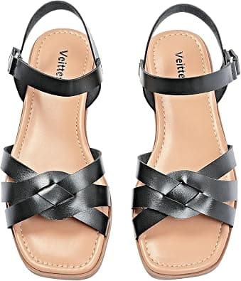 Ataiwee Women's Flat Slide Sandals - Casual Braided Strappy Flat Sandals Summer Shoes. on Amazon.ae - Price Tracker